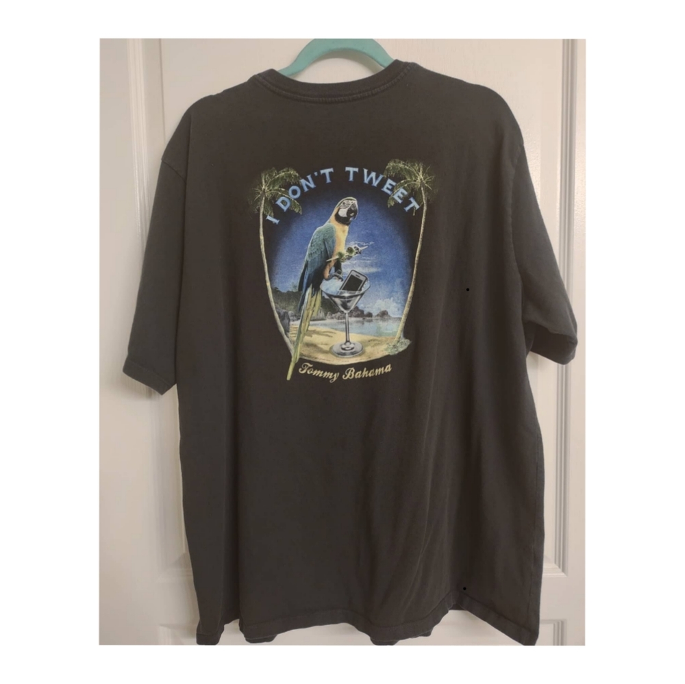 Tommy Bahama 2X "I Don't Tweet" shirt